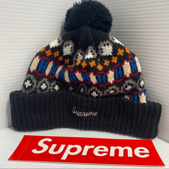 supreme pom beanie